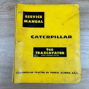 ๐ CAT Caterpillar Service Manual 966 Traxcavator 1967 Serial #s 75A1-up - Picture 1 of 18