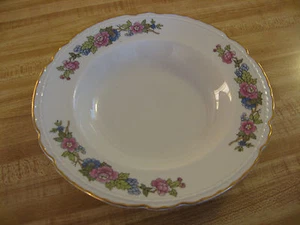 DE COLECCIÓN - EMBAJADA EE. UU. - CHINA VITRIFICADA - AZUL + VERDE + ROSA- 8" SOPA/CEREAL/TAZÓN DE ENSALADA - Imagen 1 de 2
