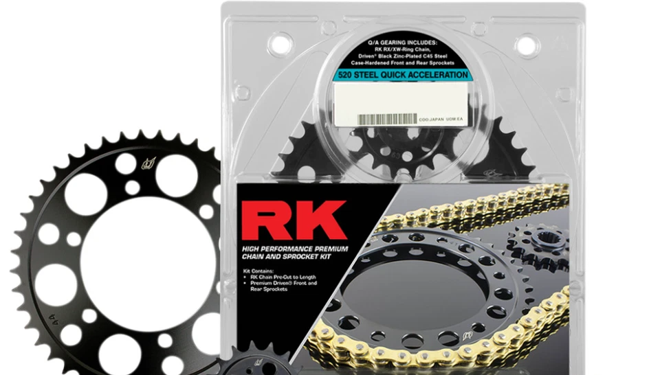 Kit de cadena y piñón de aceleración rápida RK DRIVE HONDA CBR600RR 2007 - 2021 Foto 1 de 1