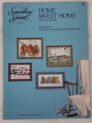Candamar Something Special Cross Stitch Needlepoint Booklet Home Sweet Home 1982 - Image 1 of 3