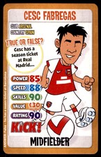 Kick! Magazine - Football Heroes Card (2008) Cesc Fabregas