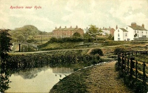 APETHORN BEI HYDE, MANCHESTER, ENGLAND, UK, ALTE POSTKARTE (T912) - Bild 1 von 2