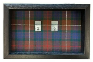 Lovat Scouts Regiment Tartan Medal Case. Black Frame - Picture 1 of 5