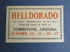 Alter Vintage - HELLDORADO - Grabstein AZ. - Stempel / Etikett - Bild 1 von 1