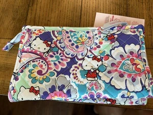 Vera Bradley HELLO KITTY Trapeze Cosmetic Bag PAISLEY Exact Placement - Picture 1 of 3