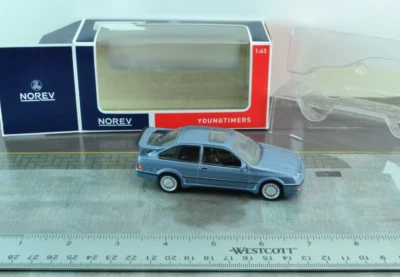 Norev FORD Sierra RS Cosworth Car Diecast Metal Metallic Blue 1/43 Scale  - Image 1 of 3