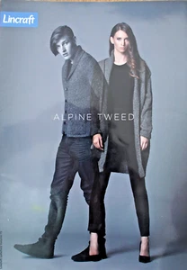 Lincraft Knitting Pattern Pamphlet - HIS & HER CARDIGANS - Alpine Tweed 10 PLY - Picture 1 of 4