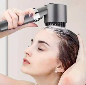 Moderne Druckhandbrause mit runder Massageduschkopf und Einstellbarer Stop-Knopf - Bild 1 von 9