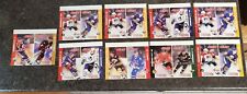 1994-95 JELLO NHL Sharp Shooters Panel Lot Of 9 (18 Cards) WHITE & BROWN BACKS