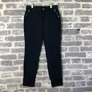 G/Fore Pants Women 8 Blue Slim Leg Ponte Moto Golf Mid Rise Stretch Comfort Knit - Picture 1 of 16