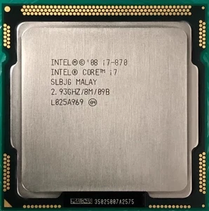 1st Gen Intel Core i7-870 LGA1156 CPU Processor Quad Core 2.93GHz 8MB 95W - Picture 1 of 2
