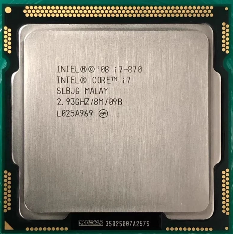 1st Gen Intel Core i7-870 LGA1156 CPU Processor Quad Core 2.93GHz 8MB 95W - Image 1 of 2