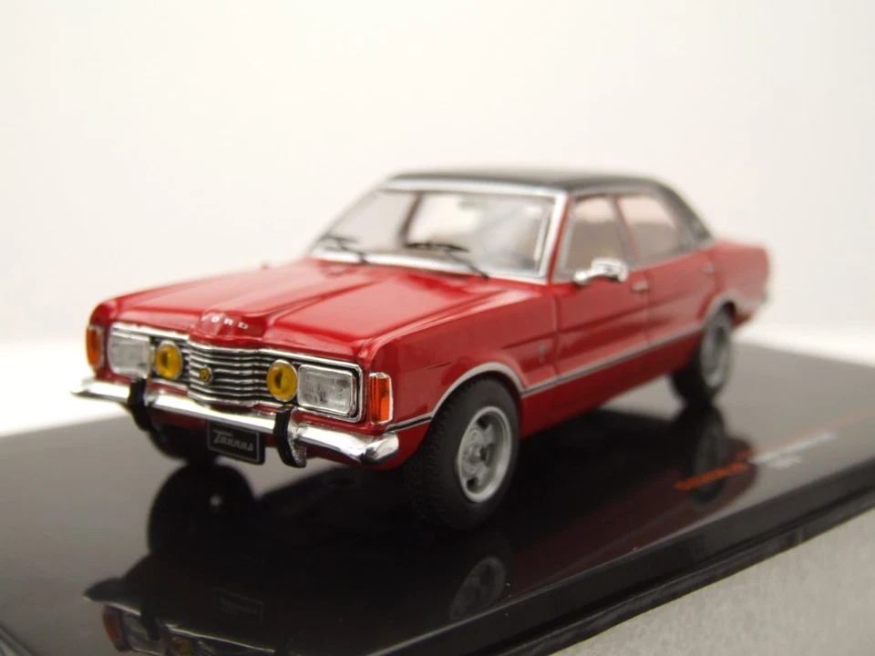 Ford Taunus GXL 1973 rot schwarz Modellauto 1:43 ixo models - Bild 1 von 4