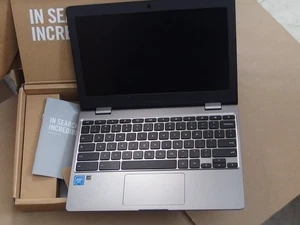 Chromebook ASUS 11.6 Intel Celeron 4GB RAM 32GB SSD Gris Muy Bueno - Imagen 1 de 2