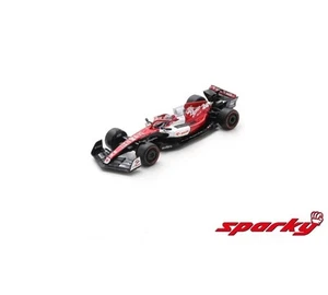 F1 Zhou Guanyu 1:64 2022 Bahrain GP Alfa Romeo by Spark Model RaceCar - Picture 1 of 1
