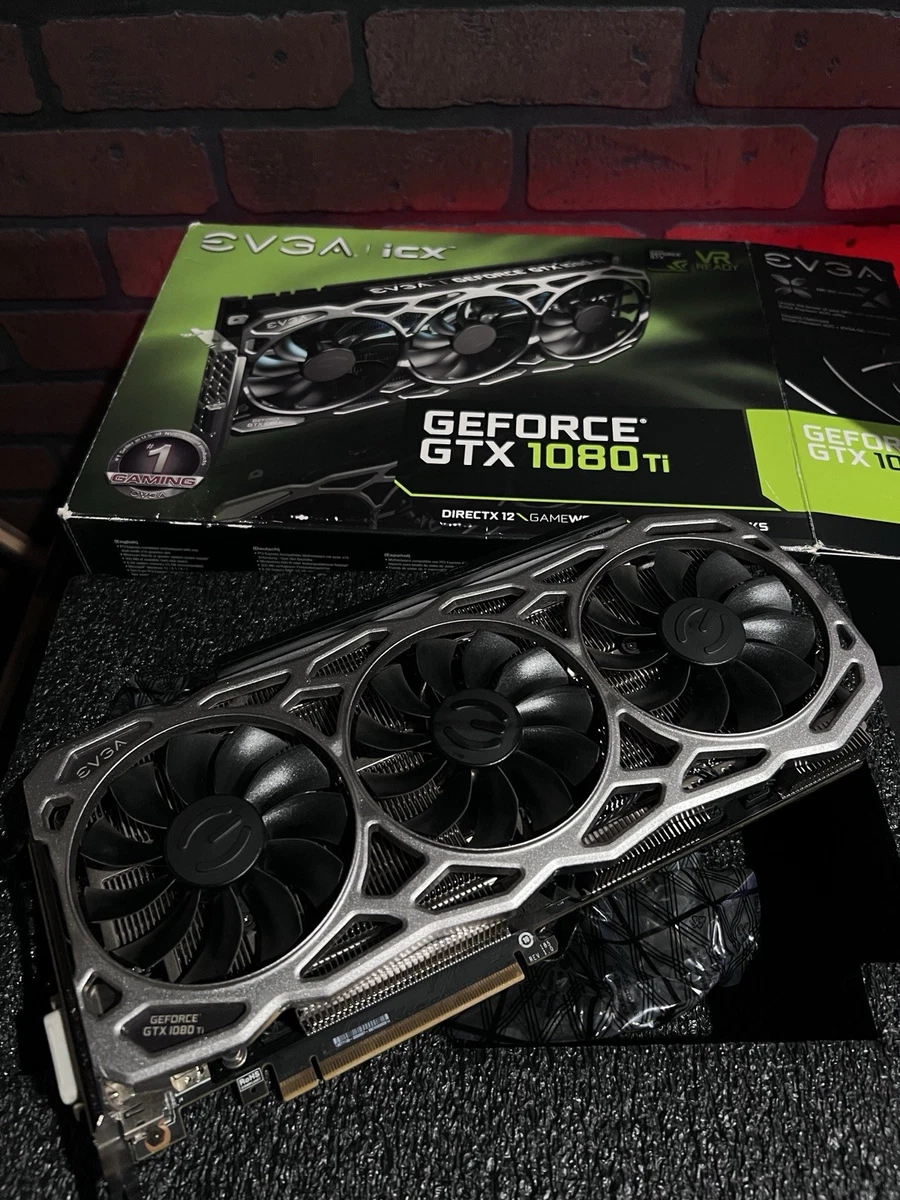 グラフィックボード・グラボ・ビデオカード EVGA GeForce GTX 1080 Ti FTW3 EVGA GeForce GTX 1080 Ti FTW3 Elite Gaming Preto 11GB 12GHz