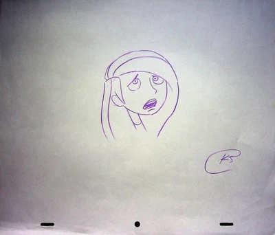 Kim Possible 2002 Production Hand-Drawn Animation Pencil Layout Disney Channel - Image 1 of 2