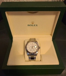 Rolex Sky-dweller 336934 42mm White Stainless/18ct White Gold Box/papers Mint - Picture 1 of 12