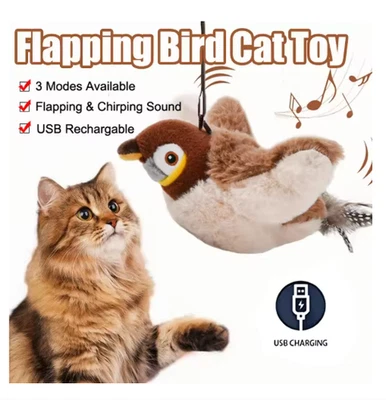 Interactive Cat Toy with Real Chirping Bird Electronic Cat Toys For Indoor Cats - image 1 of 4