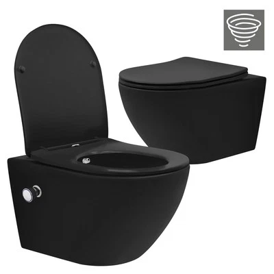 LUXEBATH Spülrandlos Hänge WC Toilette kurz/lang Tornadospülung Softclose mit/ohne Bidet