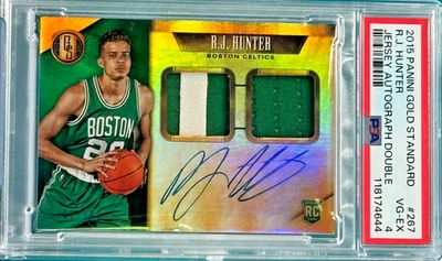 2015 Panini Gold Standard R.J. Hunter Jersey Auto Double /149 PSA 4 POP 1! - Image 1 of 4