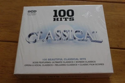 100 Hits Classical 5CD Box Set Ultimate Film Opera Vocal Relaxing Music New - Image 1 of 2