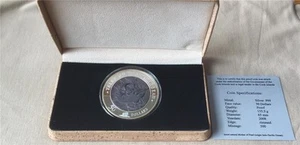 Cook Island 2008 $50 Tales of Caribbean 5 oz plata fina perla negra de colección 500 - Imagen 1 de 1