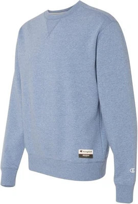 Champion Originals Sueded Fleece Crew, Blue Jazz Heather, Size L - New - Image 1 of 3