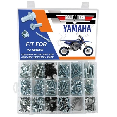 Комплект болтов Yamaha YZ 80 85 125 250 YZ85 YZ125 YZ250 пластиковый корпус рама двигателя  - Изображение 1 из 4