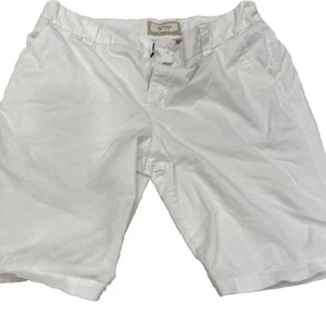 SONOMA ULTRA-COMFORT WAISTBAND White MID RISE Long Shorts SZ 16 WOMEN'S - Picture 1 of 12