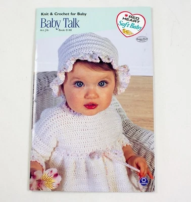 Red Heart Baby Talk 2002 Knit & Crochet Book 0140 Art. J16 Outfits Instructions - Image 1 of 4