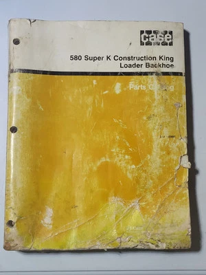 CASE 580 SUPER K CONSTRUCTION KING LOADER BACKHOE PART CATALOG MANUAL - Image 1 of 4