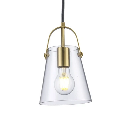 Mini colgante Trans Globe Lighting PND-2174 Curry 6"W - dorado Foto 1 de 4