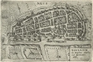Antique Map "Neuss" (Germany) Francesco Valegio-D. Rascicotti, c.1598 - Picture 1 of 2