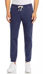 Pantaloni uomo Marine Layer sabato slim fit jogger sbiaditi blu navy con coulisse pull on - Foto 1 di 12