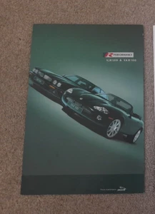 JAGUAR XKR100 XJR XKR 100 BROCHURE PHOTOS XJR100 XKR100 R-PERFORMANCE - Picture 1 of 4