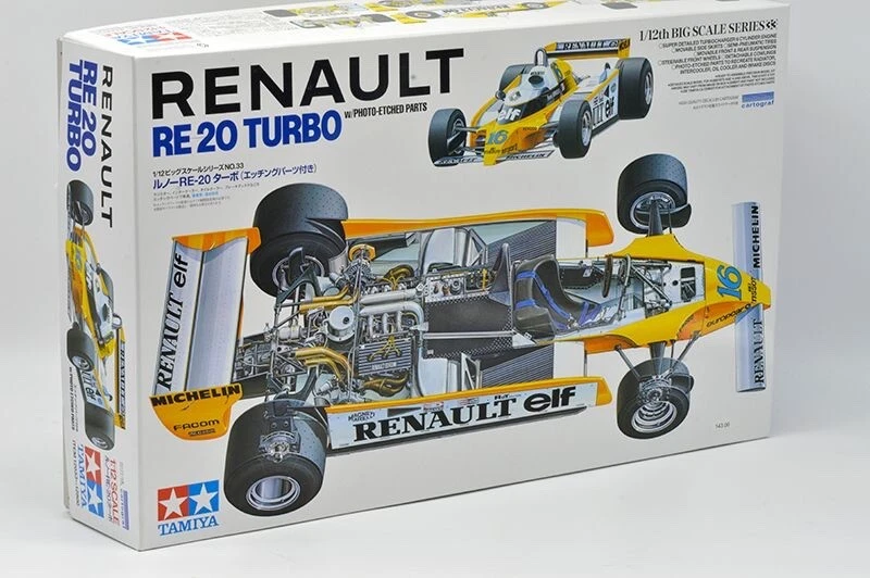 Tamiya 12033 1/12 Big Scale Series n. 33 Renault RE-20 Turbo con incisione