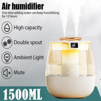 Large Ultrasonic Humidifiers For Bedroom Room Office Cool Mist Air Humidifier - Image 1 of 4