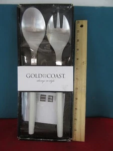 121. Gold Coast Always in Style 2-teiliges Geschenkset Salatlöffel & Gabel Servierset - Bild 1 von 4