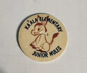 Vintage Milk Cap Ka’ala Elementary Junior Mules Hawaii Slammer Pog 1993 - Picture 1 of 2