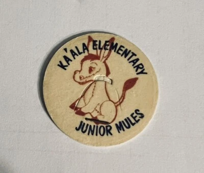 Vintage Milk Cap Ka’ala Elementary Junior Mules Hawaii Slammer Pog 1993 - Image 1 of 2