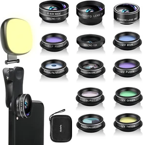 Rated 5star 14-in-1 4K Photography Kit for iPhone 14 etc, any 6.9" Camera Phone - Afbeelding 1 van 17