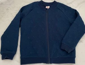 Wonder Nation Cardigan Sweater Navy School Uniform Knit Size 5T Girl Boys Stars - Picture 1 of 6