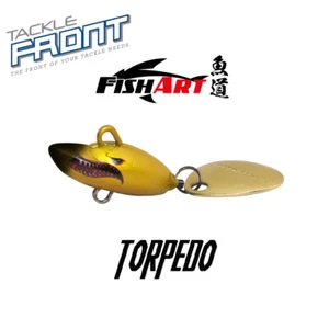 FISHART - Torpedo ~ Sinking Spin-Tail Fishing Lure - Picture 1 of 9