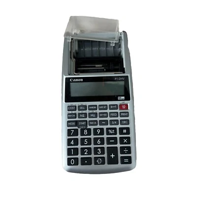 Canon P1-DH V 3 Palm Printer Adding Machine Tax and Business 12 Digit Calculator - Image 1 of 4