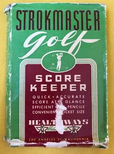 Vintage Stokemaster Golf Score Keeper Hand Held 18 Hole Scorecard - Bild 1 von 6