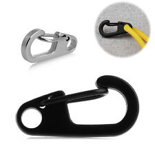2/4/10pcs Useful Stainless Steel Split Key Ring Keychain Clasps Clips Hook New