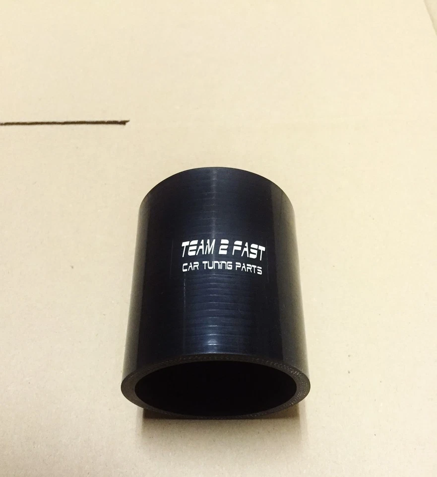 Silikonschlauch Verbinder 90mm 3,5" Schwarz Ladeluft Kühler Schlauch gerade 89mm - Bild 1 von 1