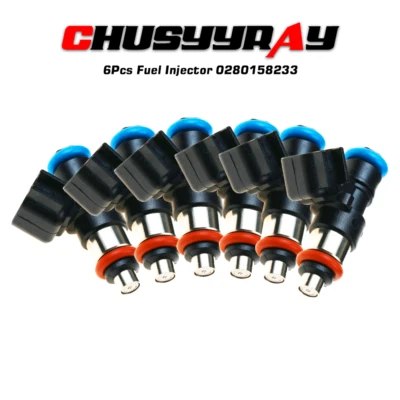 0280158233 6Pcs Fuel Injectors For Chrysler Town&Country Dodge Ram Jeep 3.6L V6 Foto 1 de 4