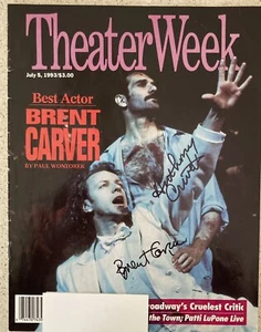 Rivista Settimana Teatro firmata Brent Carver & Anthony Crivello 5 luglio 1993 - Etichetta - Foto 1 di 8